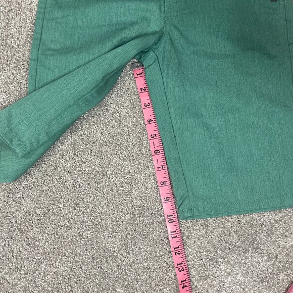 Volcom Shorts Youth 26 VMonty Chino Green 10 inch Inseam Skate Walking Shorts - Picture 6 of 7